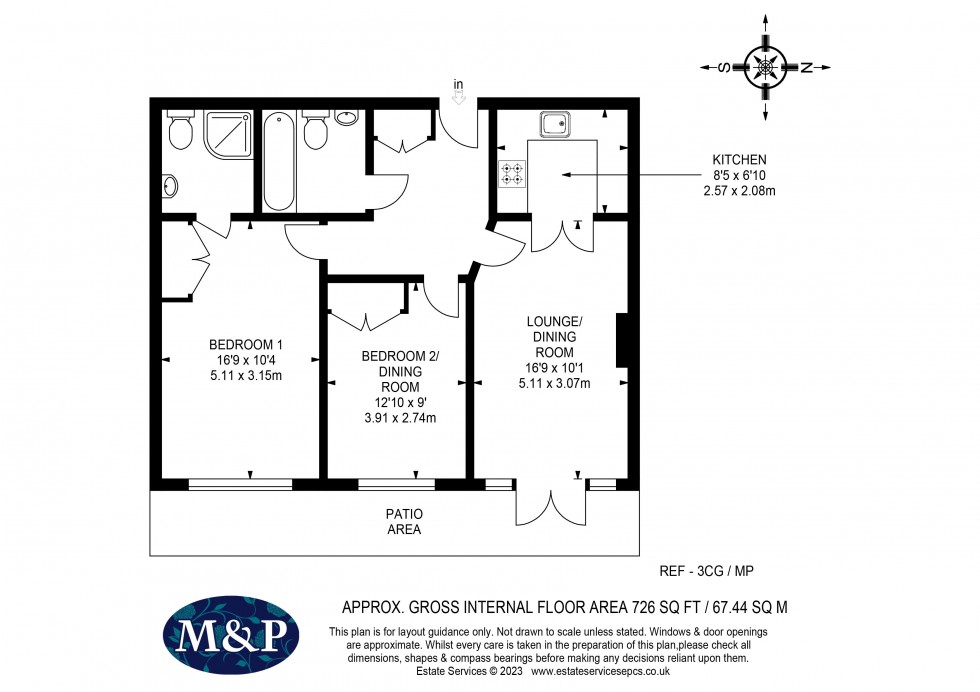 Floorplan for Chestnut Grange, Glebelands Road, Wokingham