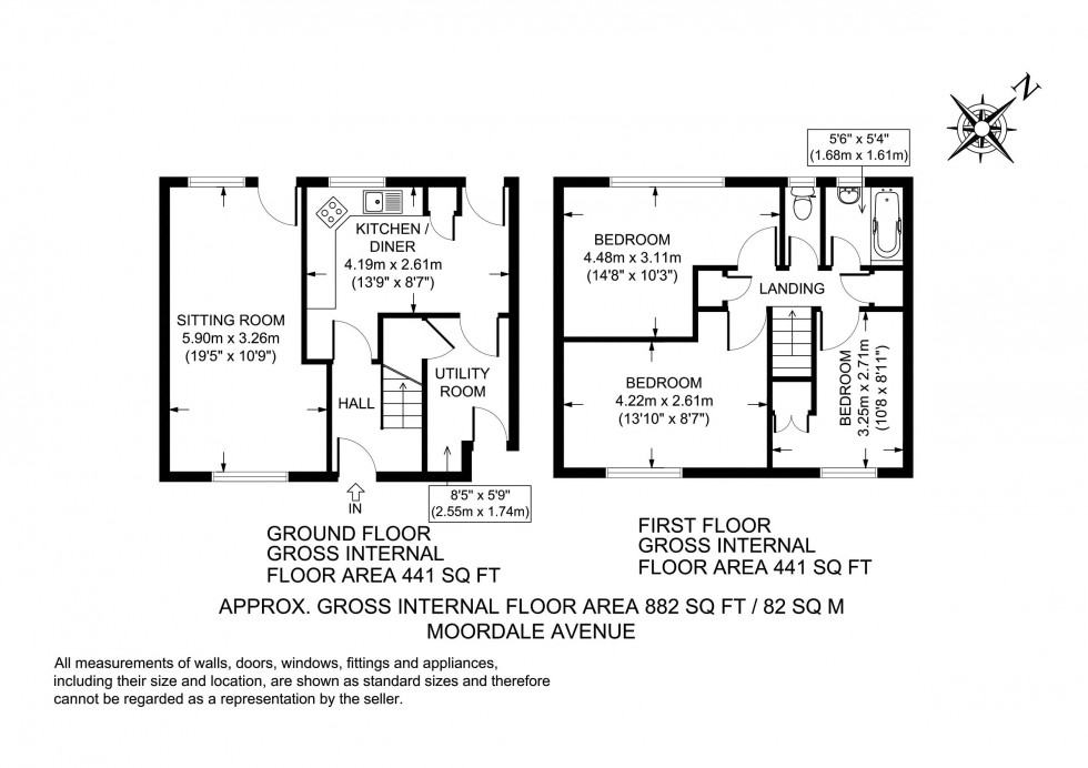 Floorplan for Moordale Avenue, Bracknell