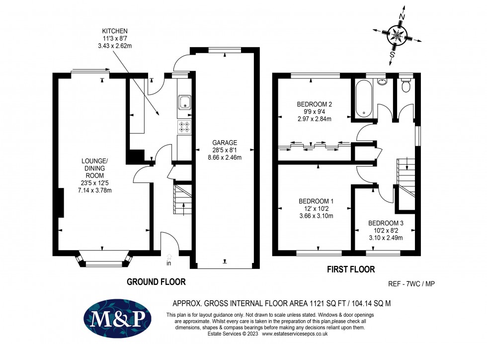 Floorplan for Ward Close, Wokingham