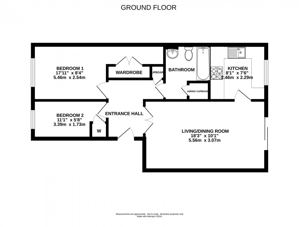 Floorplan for Acorn Drive, Wokingham