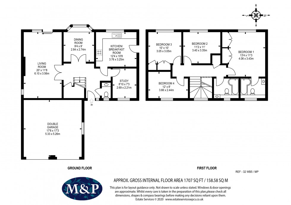 Floorplan for Wimbushes, Finchampstead, Wokingham