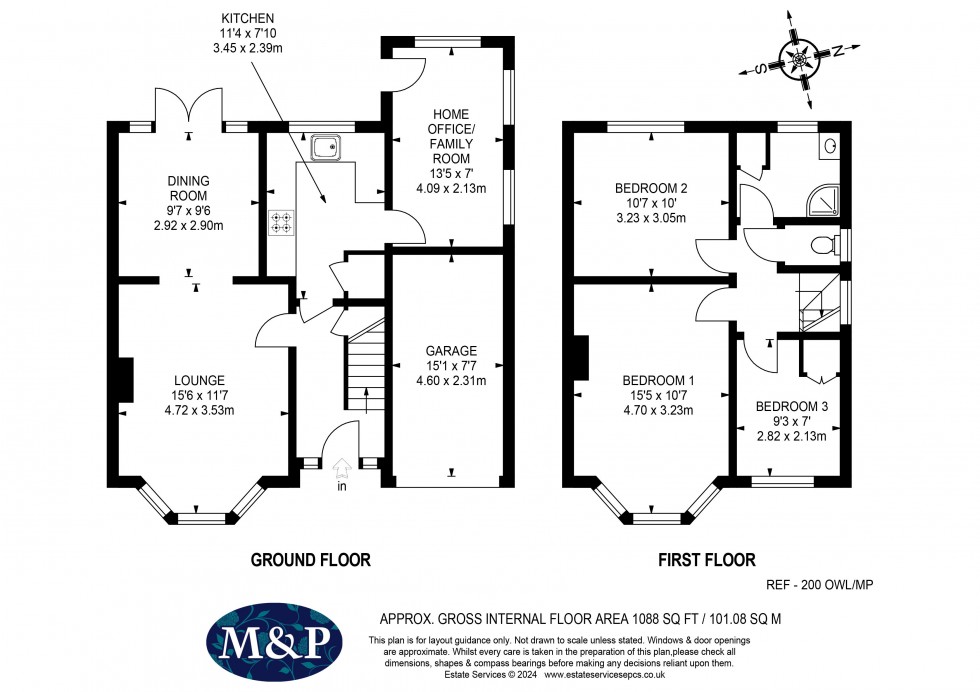 Floorplan for Old Woosehill Lane, Wokingham