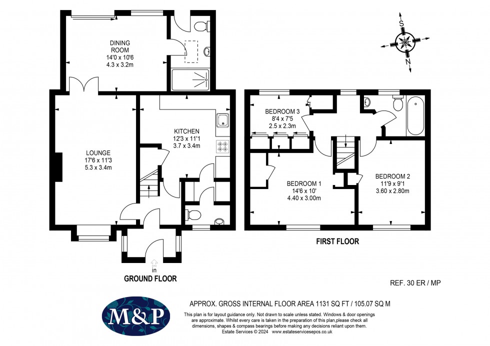 Floorplan for Elizabeth Road, Wokingham