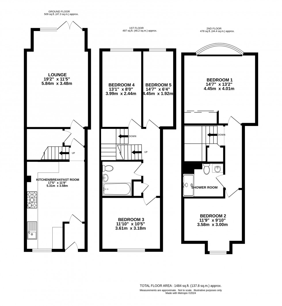 Floorplan for Rose Street, Wokingham