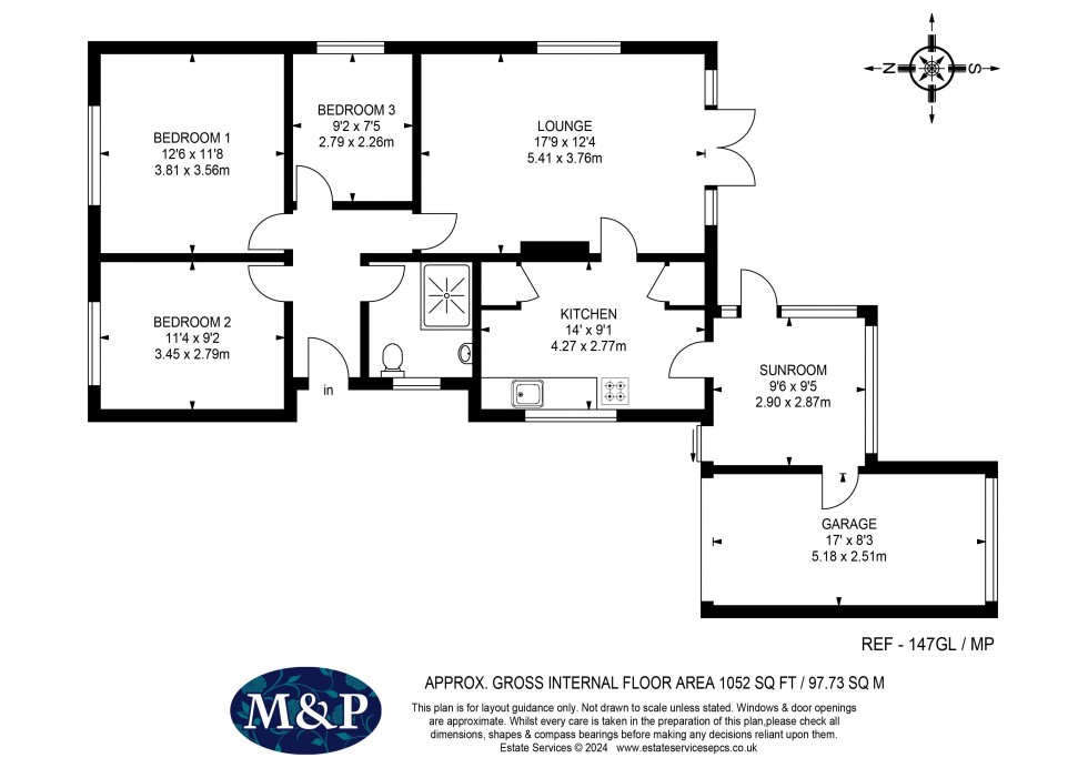 Floorplan for Gipsy Lane, Wokingham