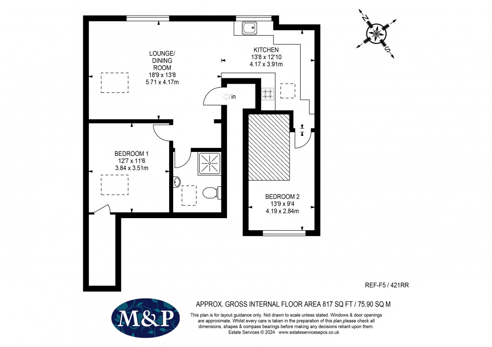 Floorplan for Reading Road, 421 Reading Road, Winnersh, Wokingham