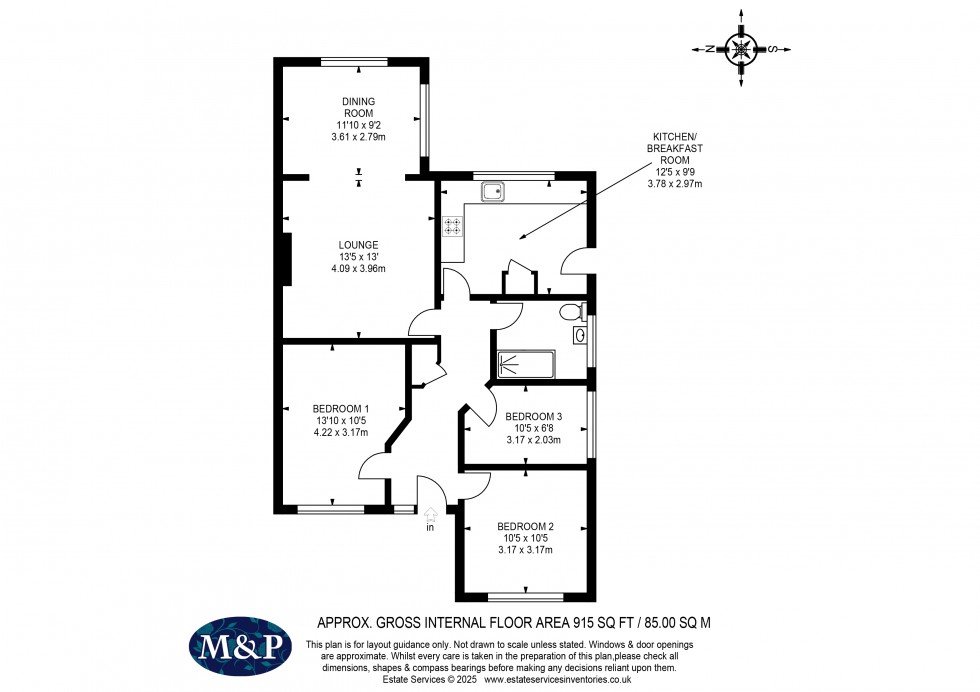 Floorplan for Eversley Road, Arborfield Cross
