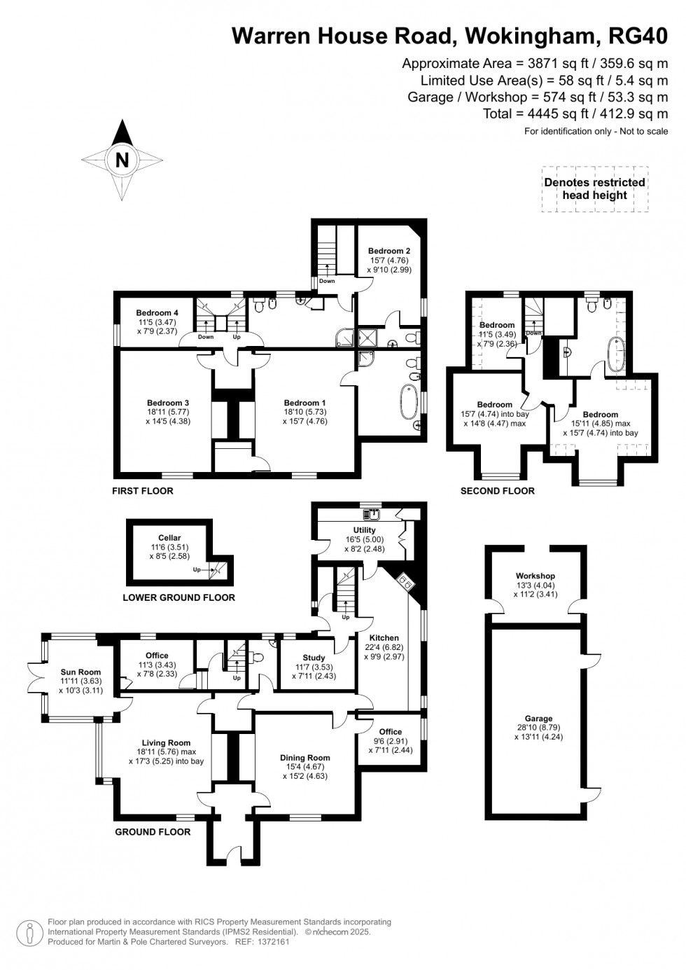 Floorplan for Warren House Road, Wokingham