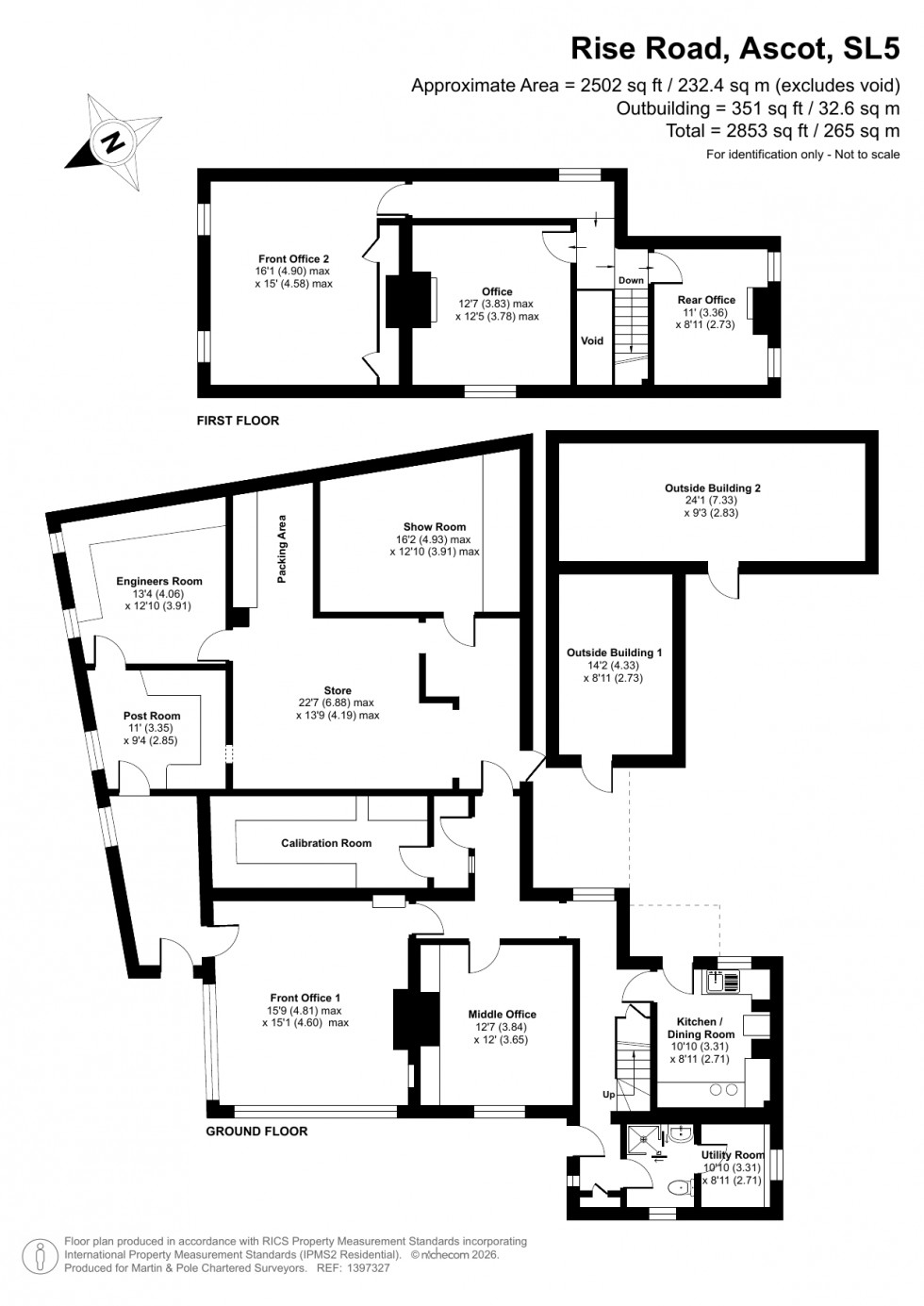 Floorplan for Rise Road, Sunningdale, Ascot