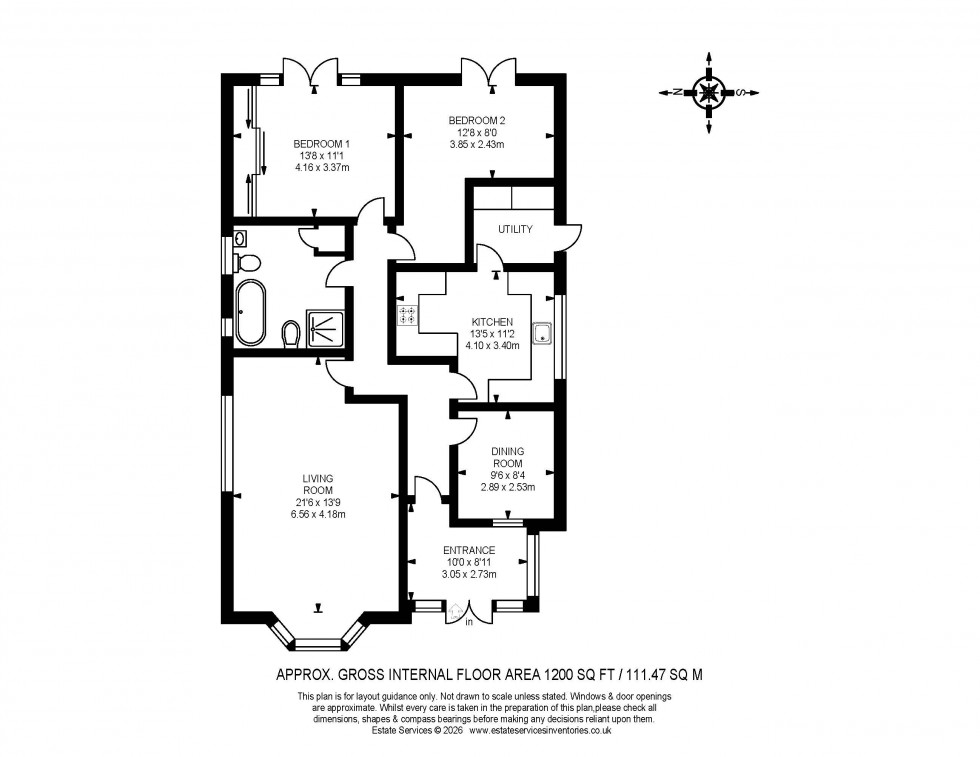 Floorplan for Stanley Road, Wokingham