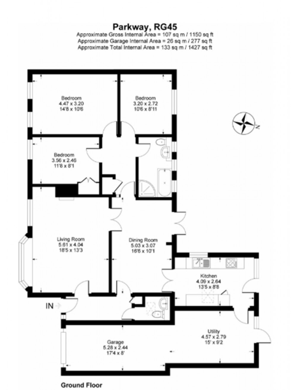 Floorplan for Parkway, Crowthorne