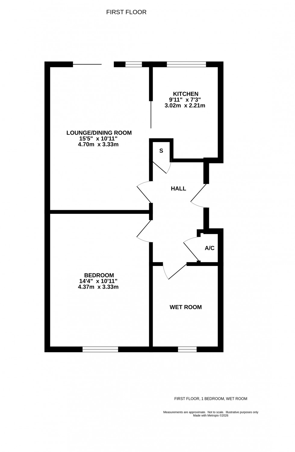 Floorplan for Emmbrook Court, Woolacombe Drive, Reading