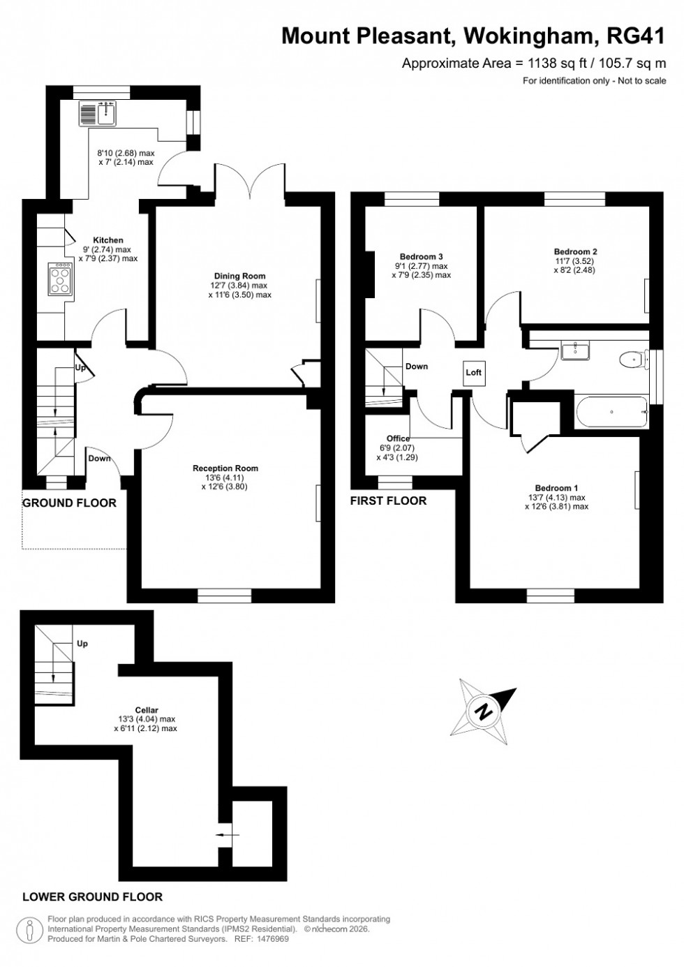 Floorplan for Mount Pleasant, Wokingham