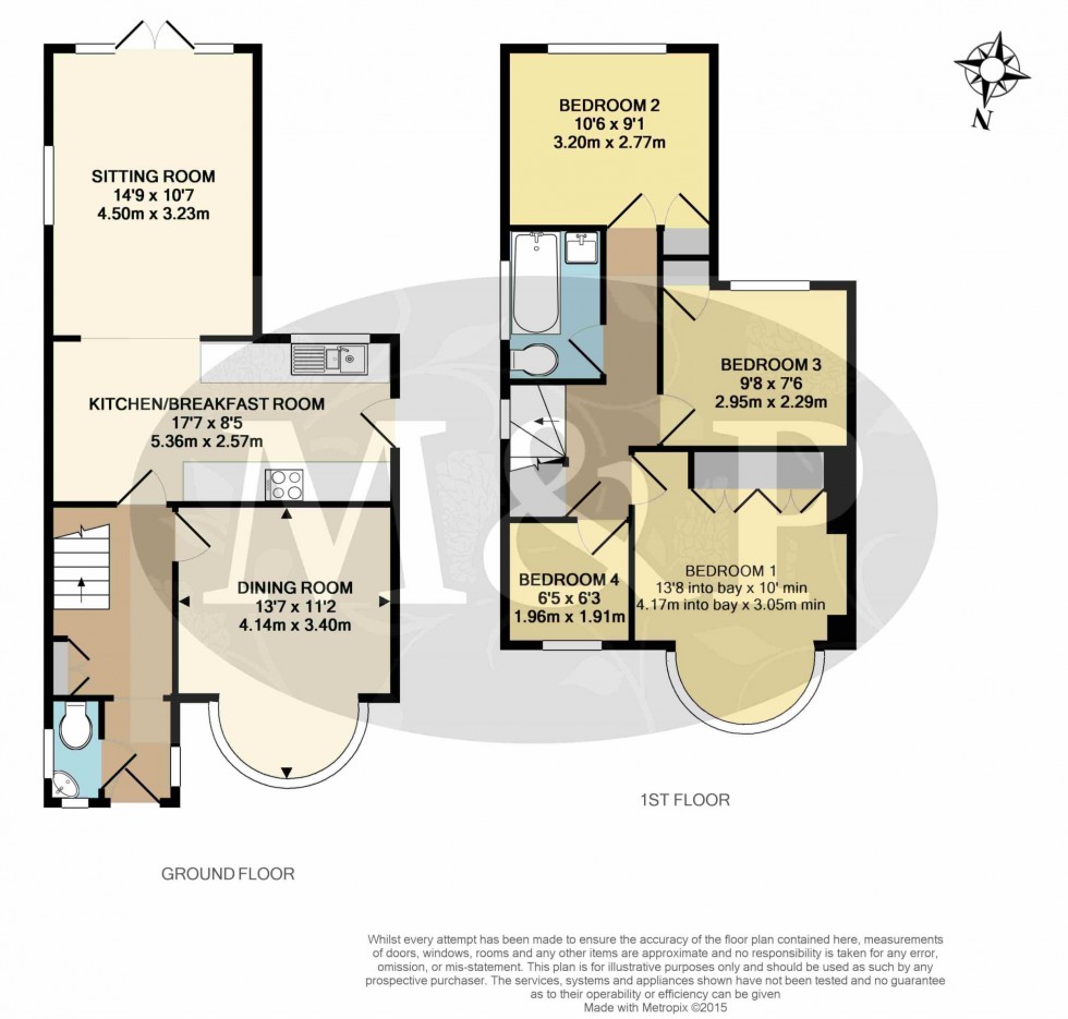 Floorplan for The Crescent, Earley, Reading