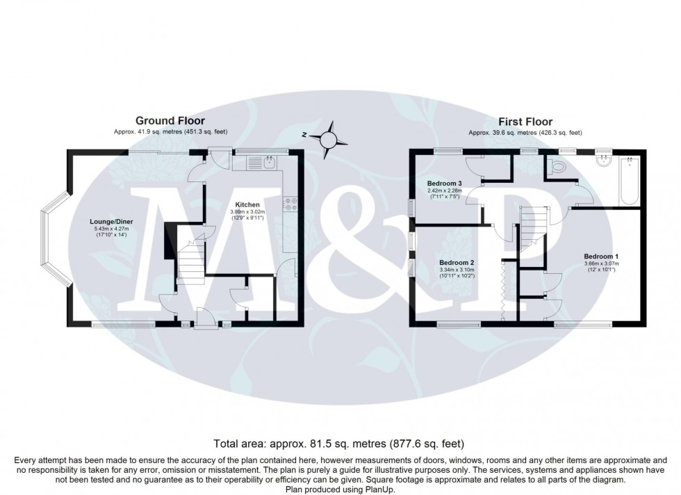 Floorplan for Avalon Road, Earley, Reading