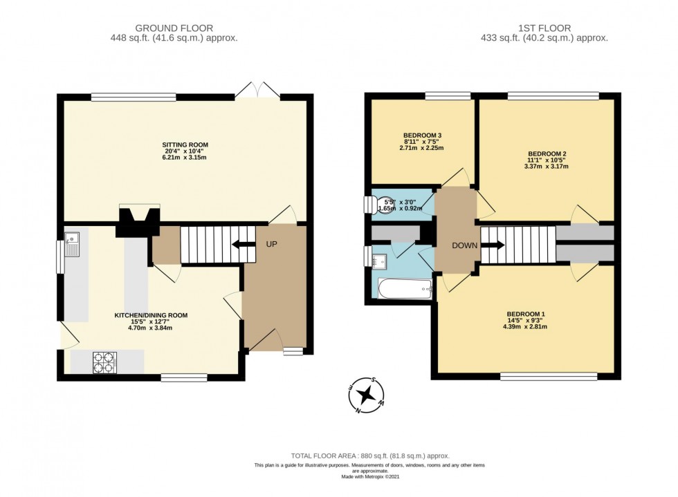 Floorplan for Radnor Road, Earley, Reading