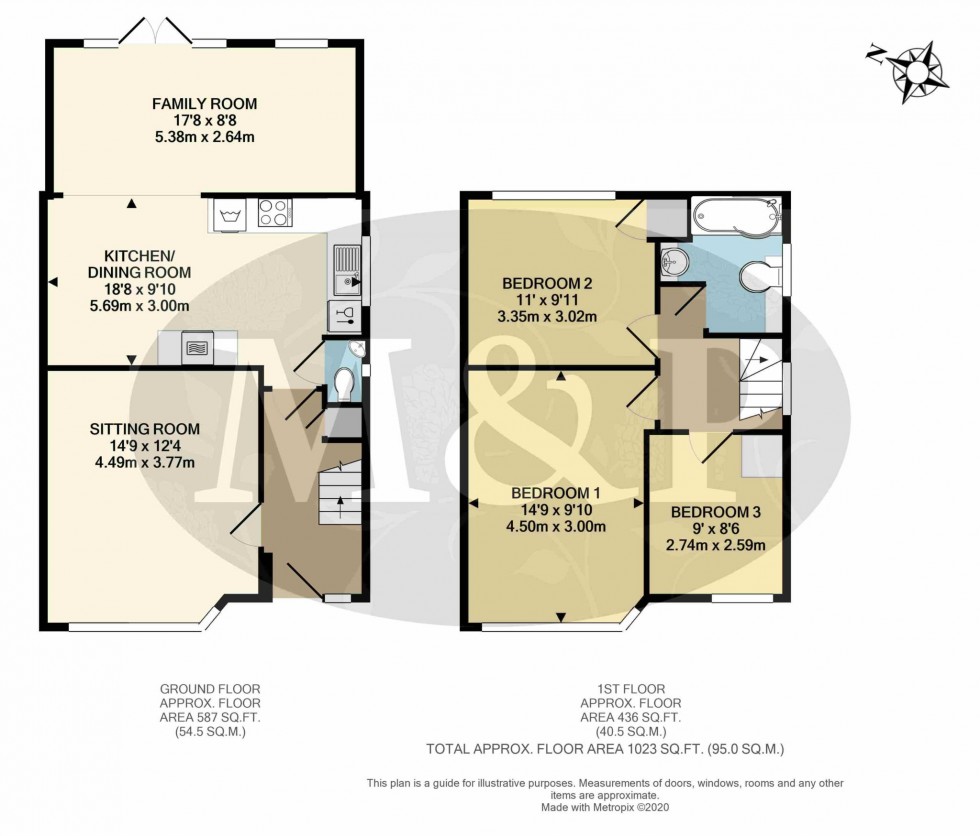 Floorplan for Repton Road, Earley, Reading