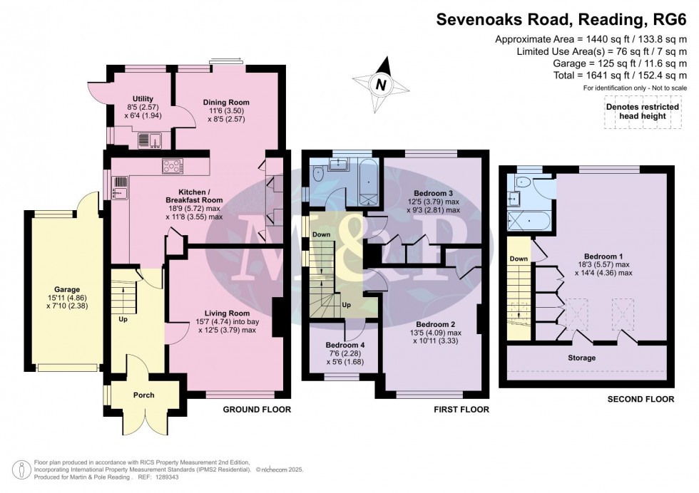 Floorplan for Sevenoaks Road, Earley, Reading