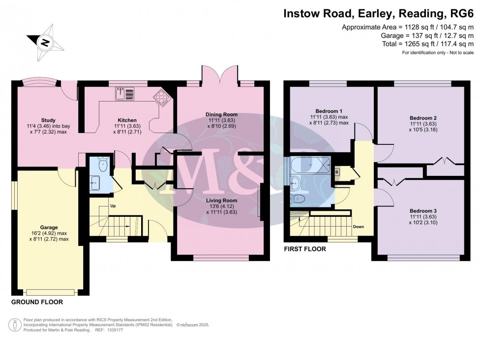 Floorplan for Instow Road, Earley, Reading