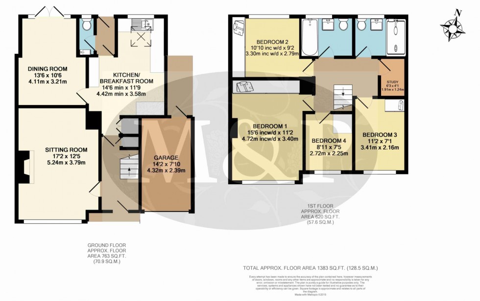 Floorplan for Silverdale Road, Earley, Reading