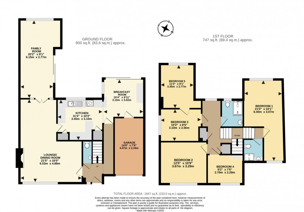 Floorplan for Harcourt Drive, Earley, Reading