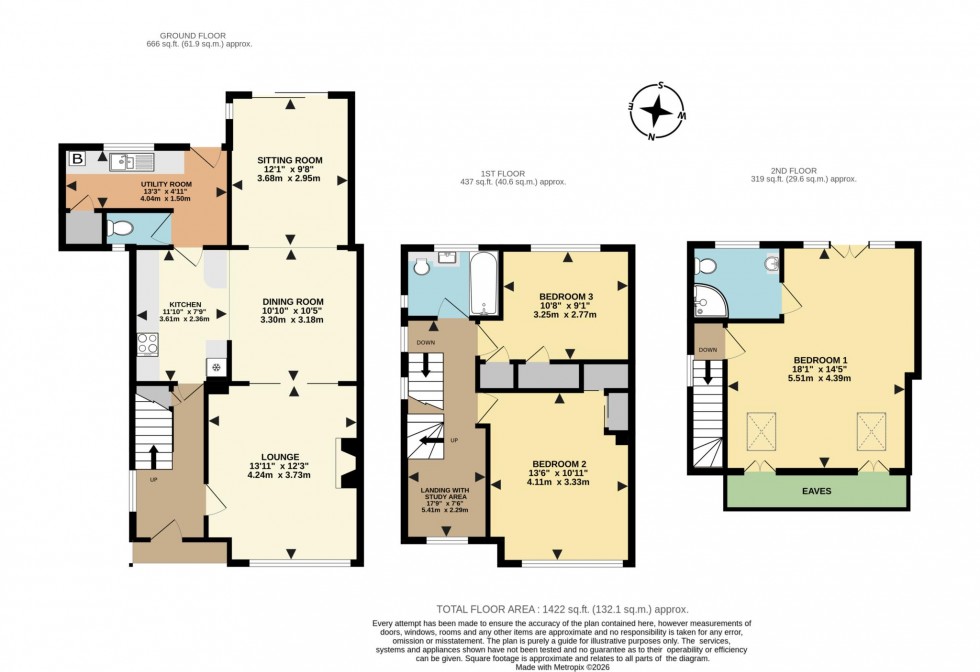 Floorplan for Sevenoaks Road, Earley, Reading