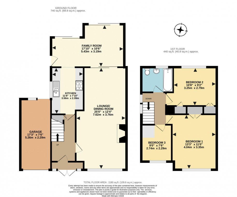 Floorplan for Sevenoaks Road, Earley, Reading