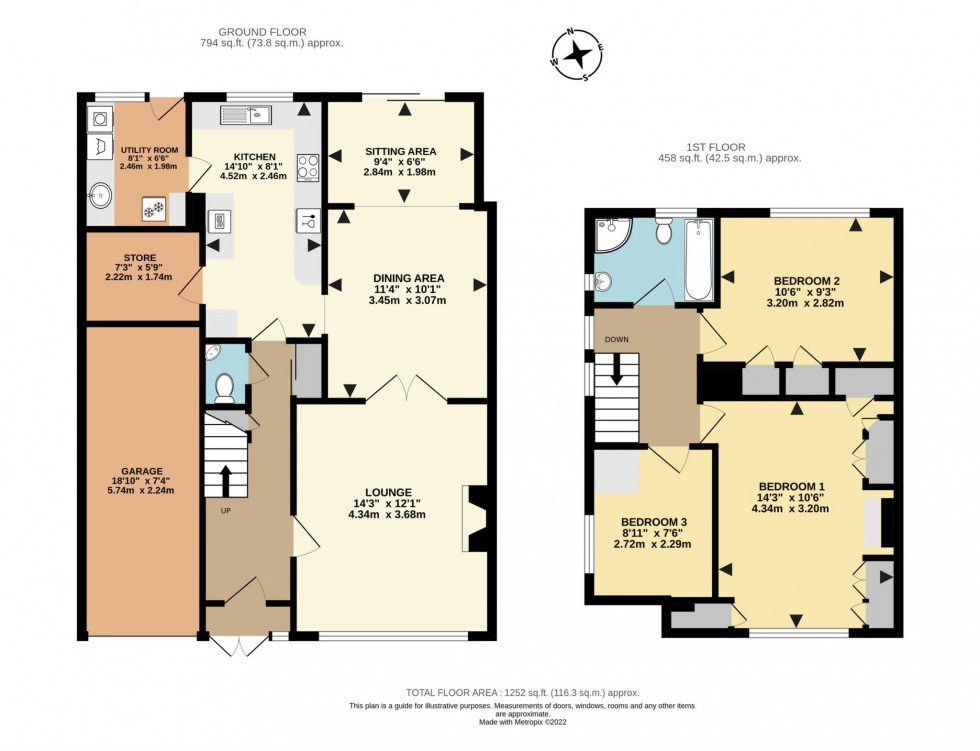 Floorplan for Lakeside, Earley, Reading