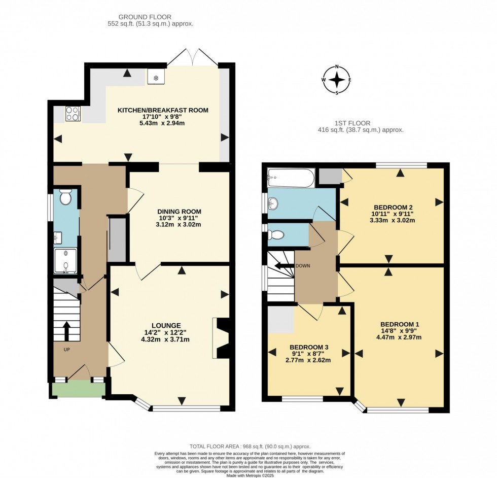 Floorplan for Moor Copse Close, Earley