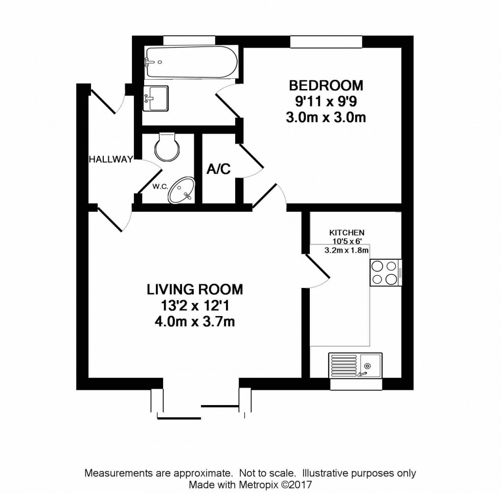 Floorplan for Landen Court, Finchampstead Road, Wokingham