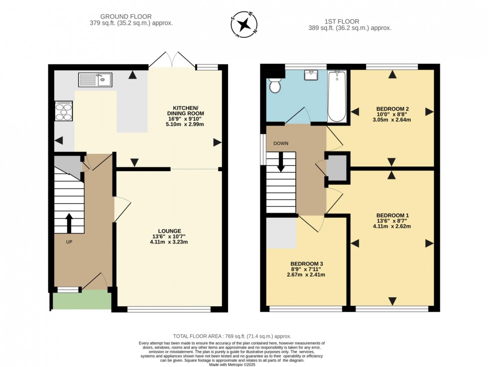 Floorplan for Instow Road, Earley, Reading