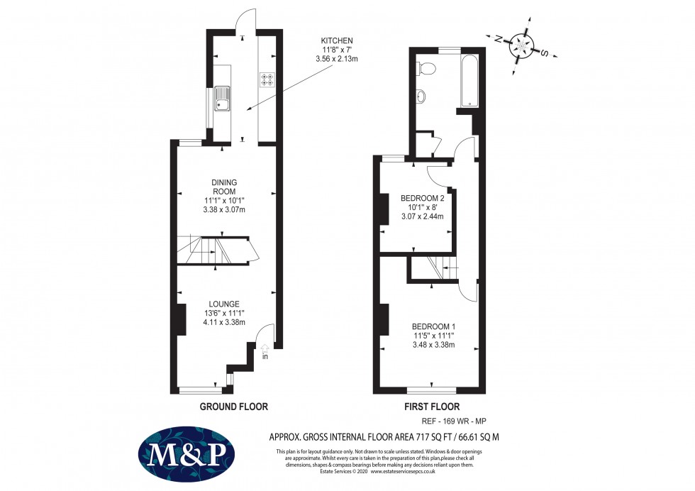 Floorplan for Wykeham Road, Earley, Reading