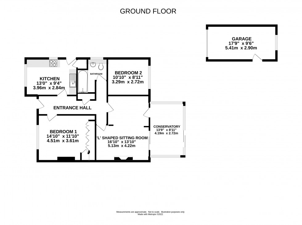 Floorplan for Kiln Ride Extension, Finchampstead, Wokingham