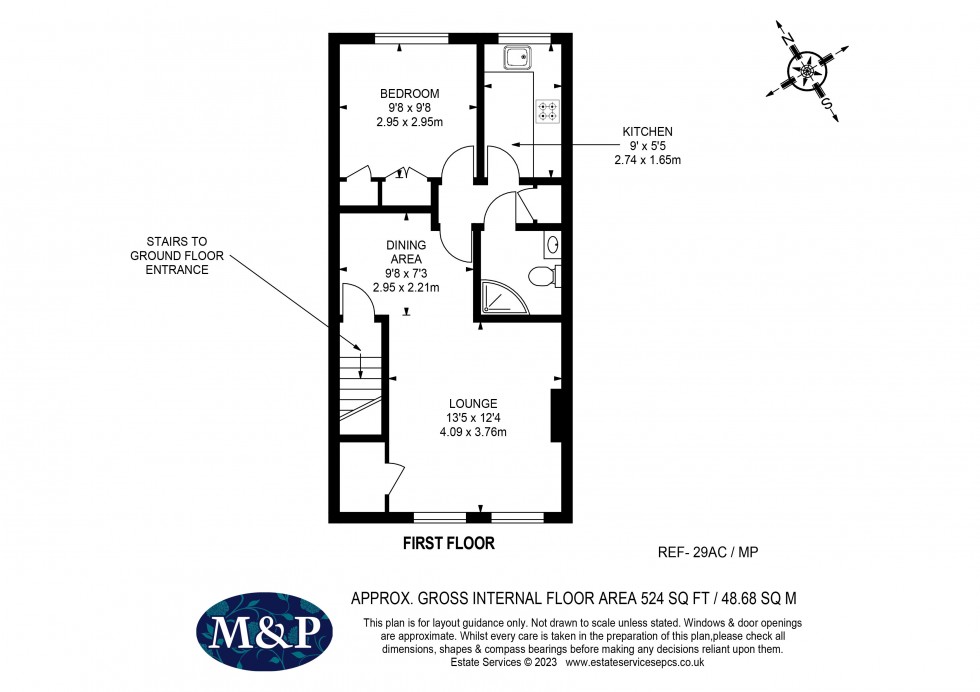 Floorplan for Acorn Drive, Wokingham