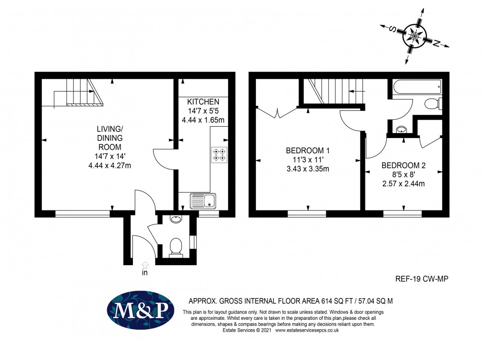 Floorplan for Cumberland Way, Wokingham
