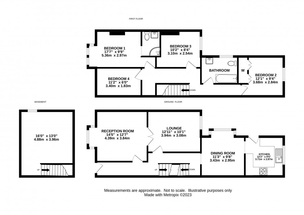 Floorplan for St. Johns Road, Mortimer Common, Reading