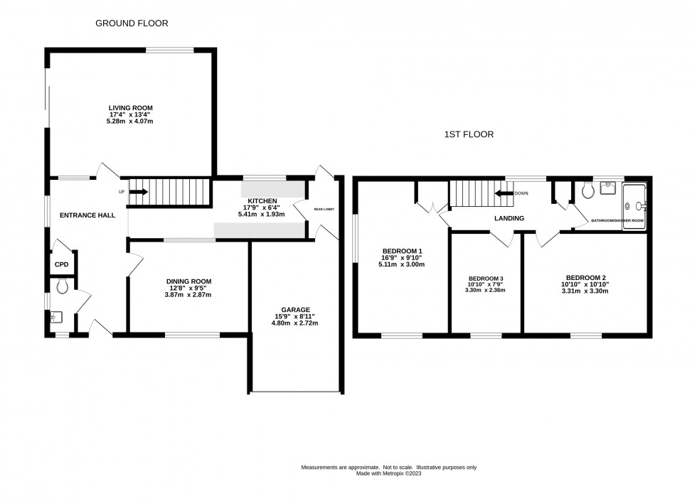 Floorplan for Church Close, Winnersh, Wokingham